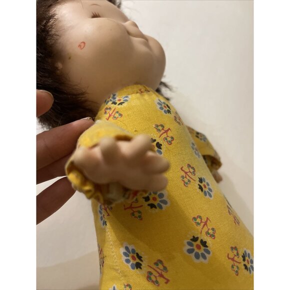 Vtg Play Pal Plastics 14in Toddler Doll Rooted Hair Plush rare Find Playpal - Picture 8 of 9